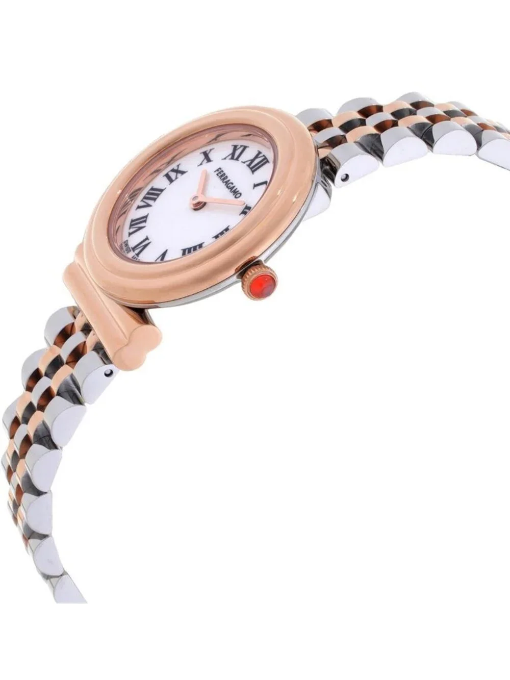 NWT Ferragamo Gancini Quartz White Dial Ladies Watch